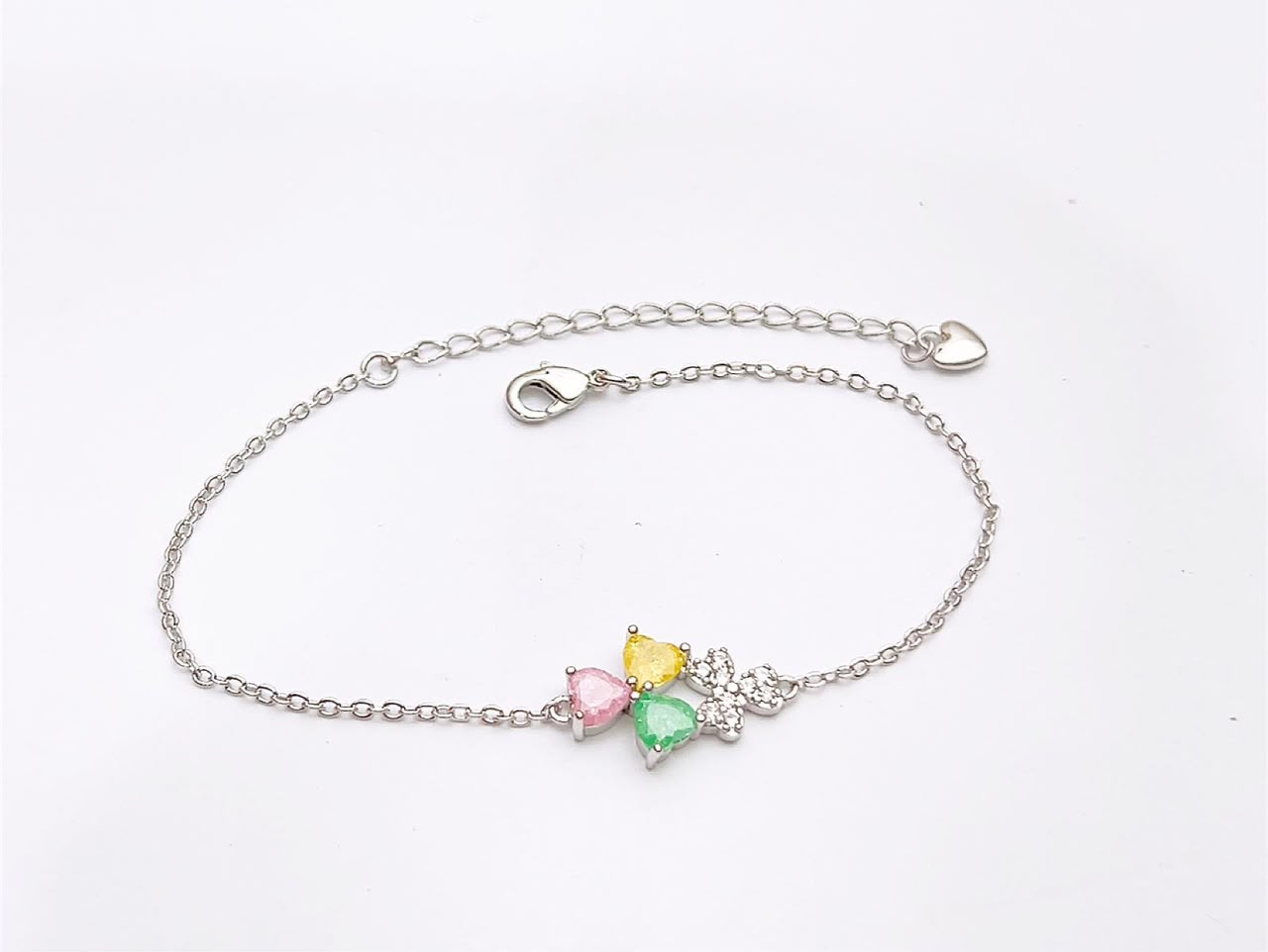 Pastel Clover Anklet