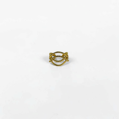 Beaded Crossover Ring