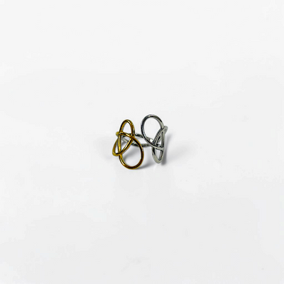 Two-Tone Loop Ring