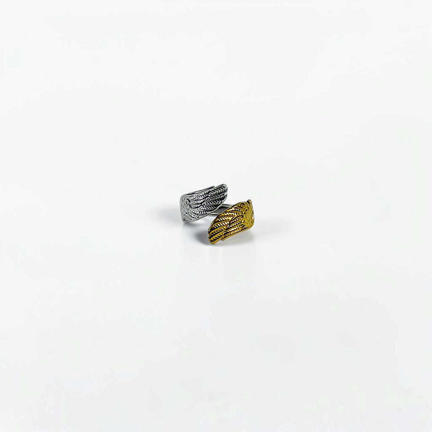 Two-Tone Feather Ring