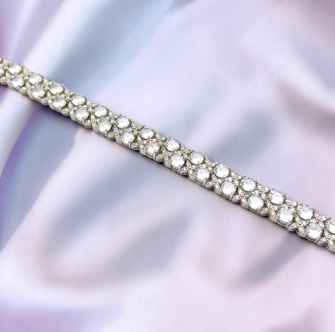 Double Row Tennis Bracelet