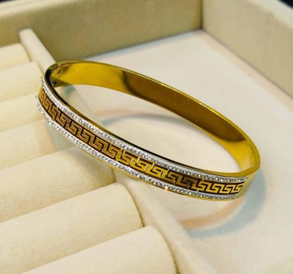 Greek Key Bangle
