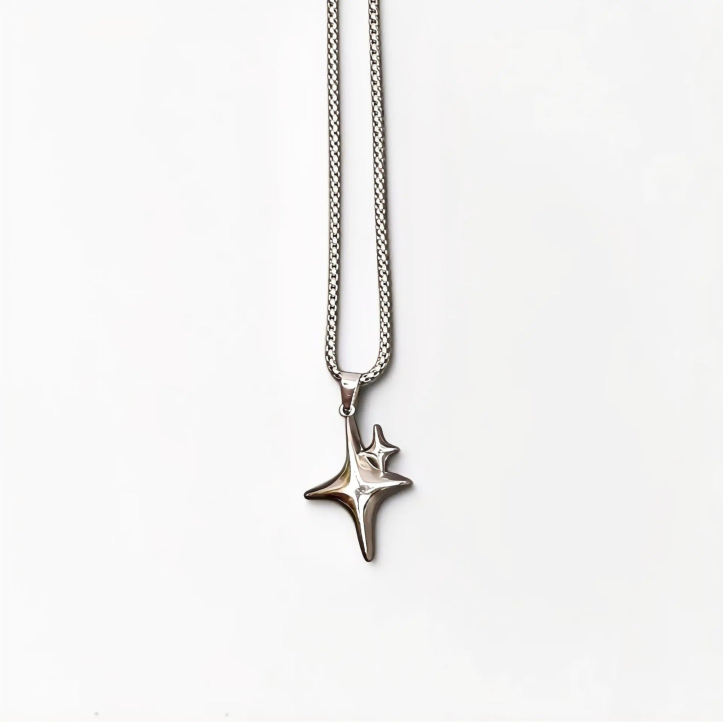Double Star Pendant Necklace