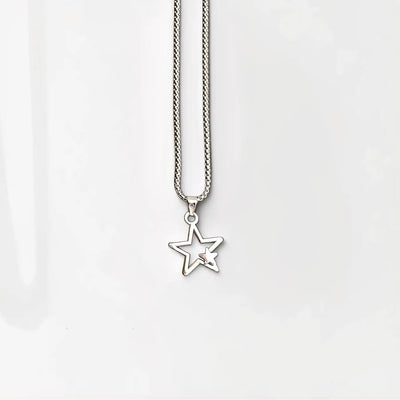 Open Star Pendant Necklace