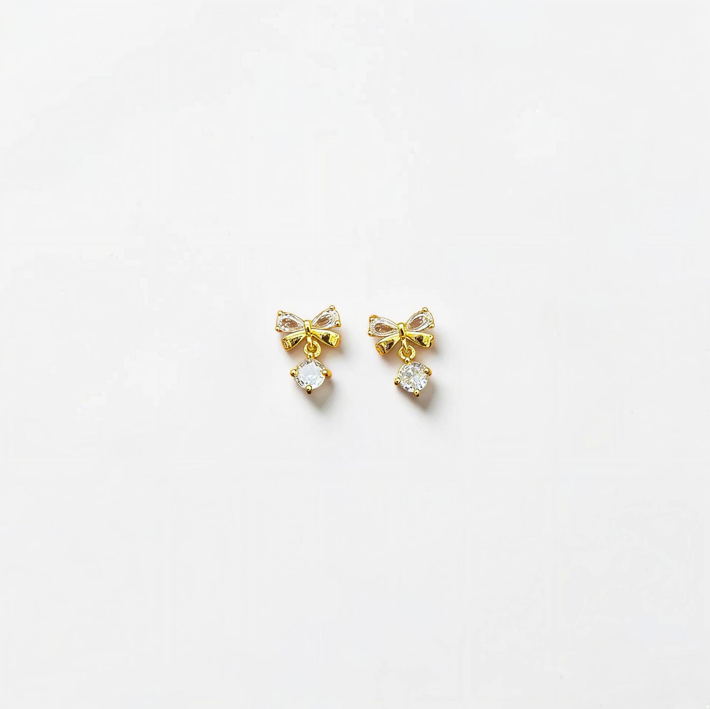 Bow Drop Studs