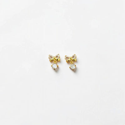 Bow Drop Studs