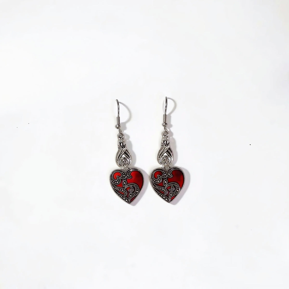 Heart Drop Earrings