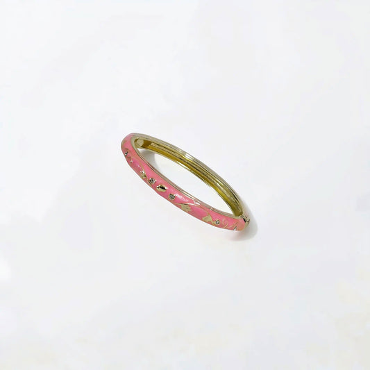Leafy Vine Enamel Bangle
