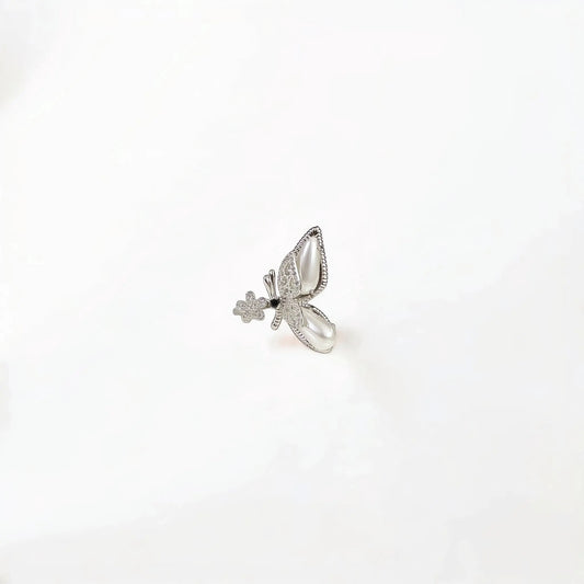Butterfly Pearl Ring