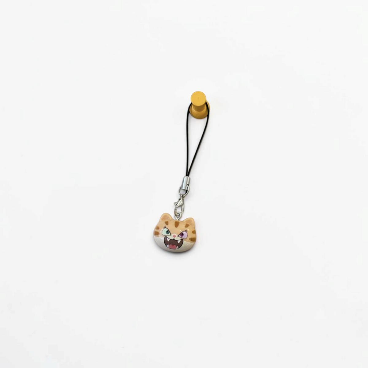 Moody Cat Phone Charm — Feral Tabby