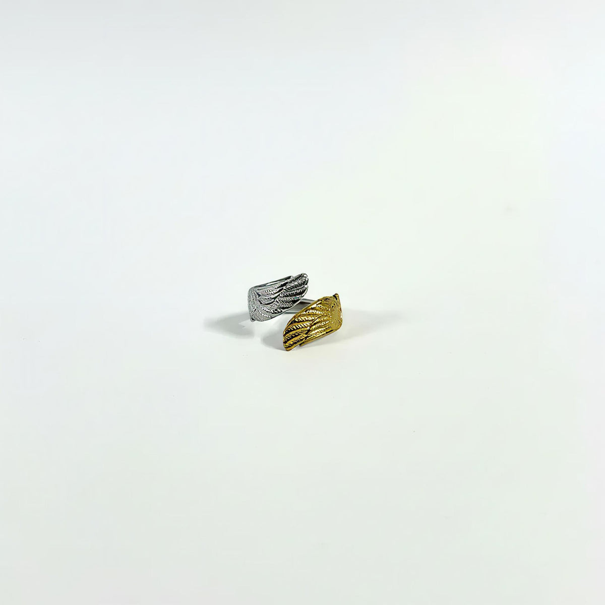 Two-Tone Feather Ring