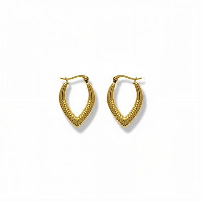 Gold V Hoops