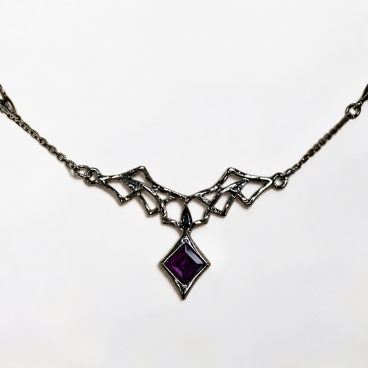 Amethyst Web Necklace