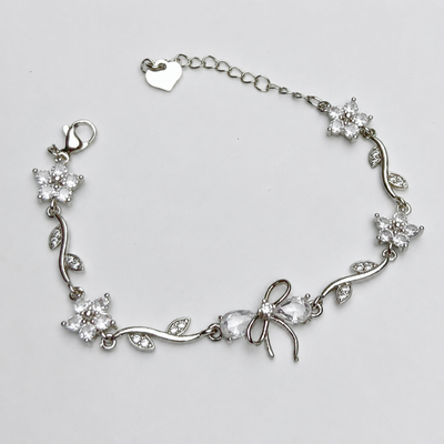 Bow Bracelet —  White