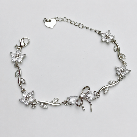 Bow Bracelet —  White