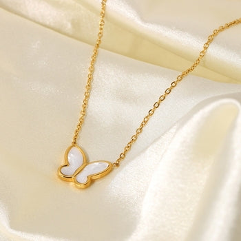 Shell Butterfly Necklace