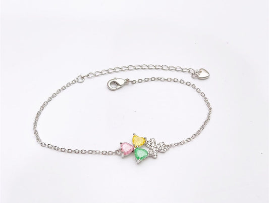 Pastel Clover Anklet