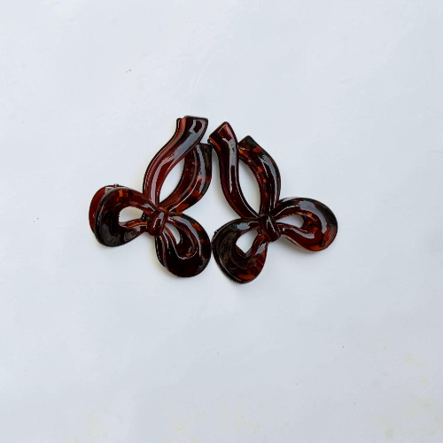 Ribbon Bow Claw Clip