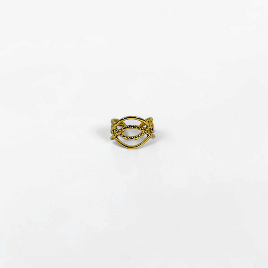 Beaded Crossover Ring