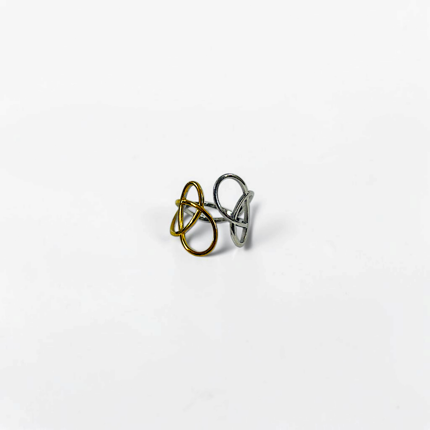 Two-Tone Loop Ring
