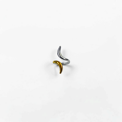 Two-Tone Curve Ring