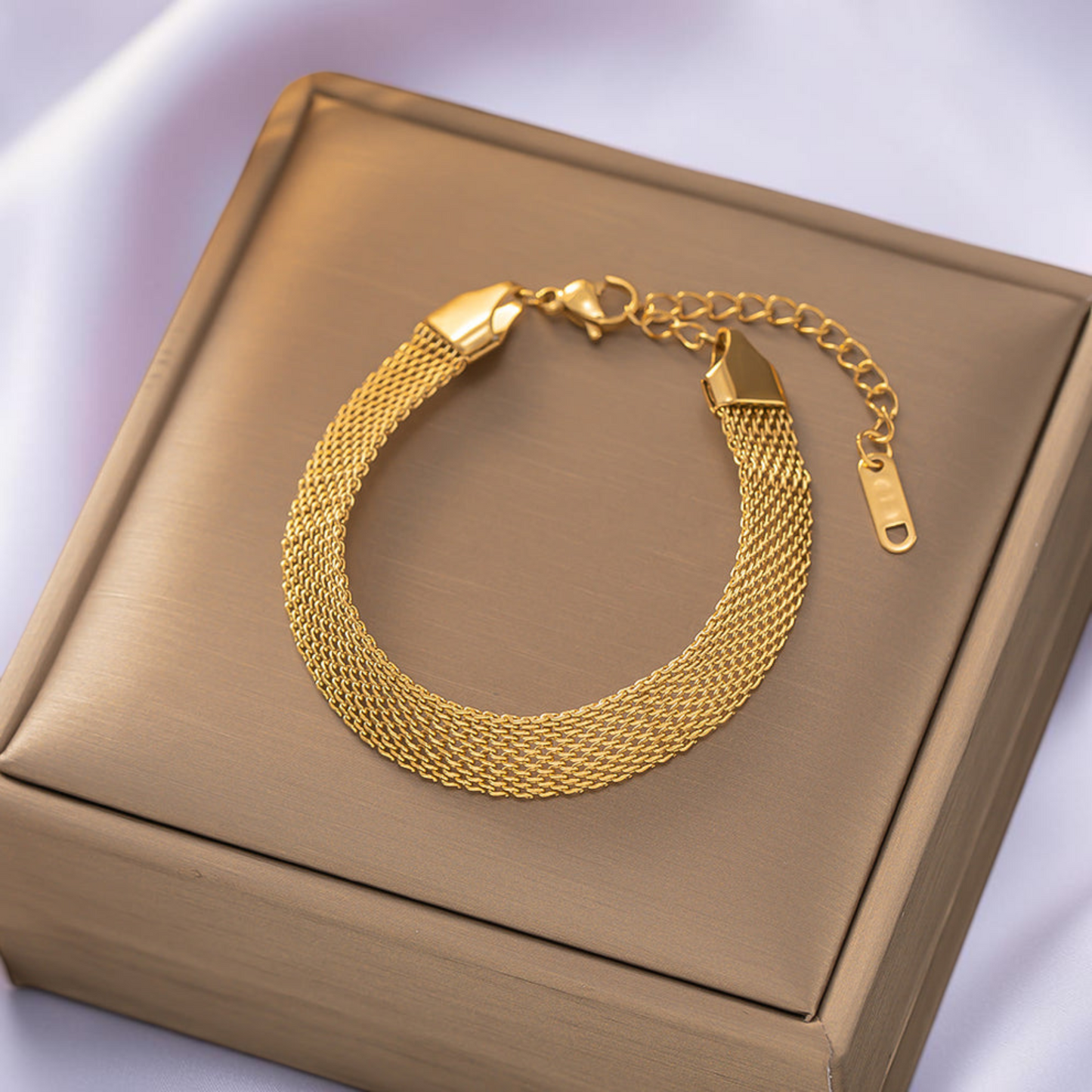 Gold Mesh Bracelet
