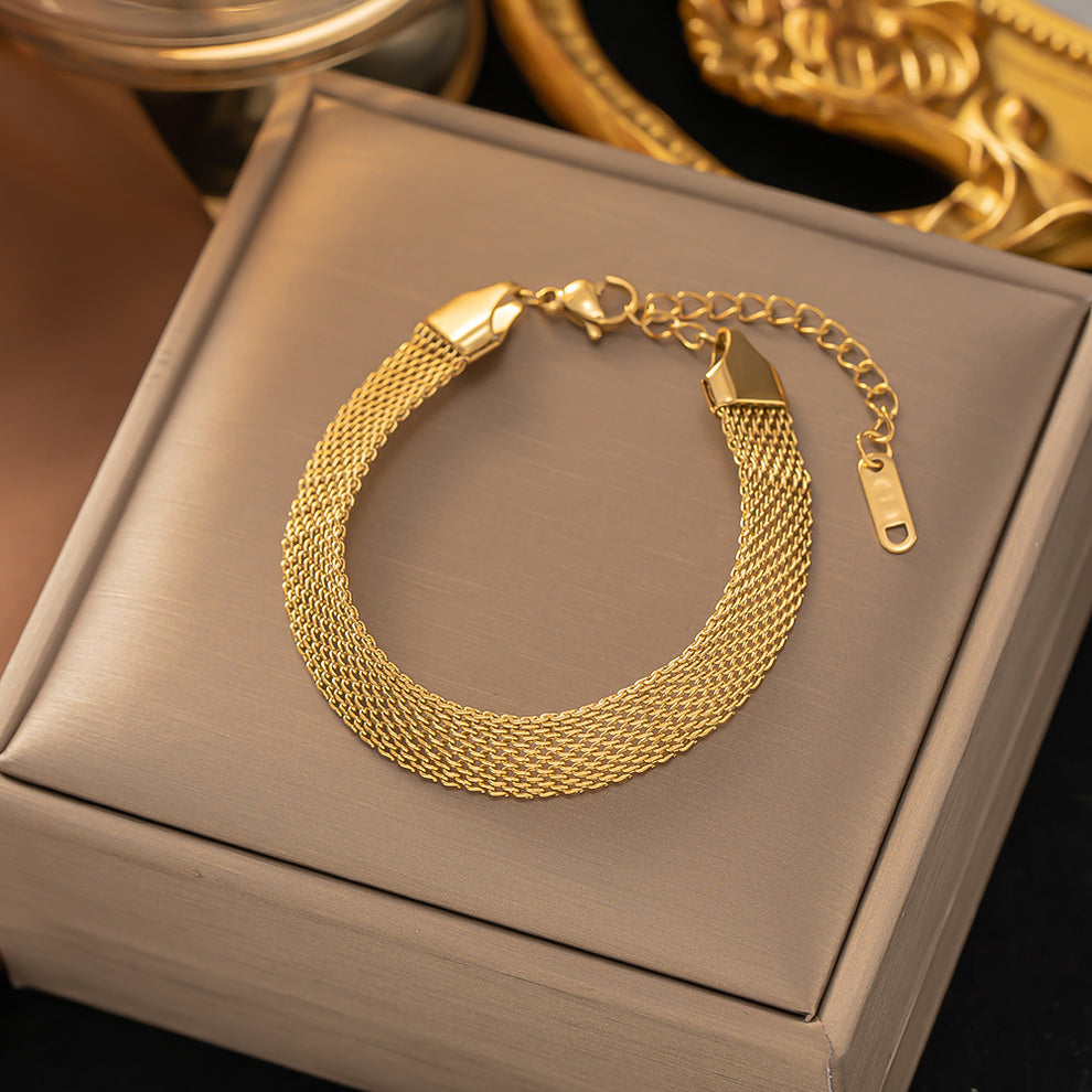 Gold Mesh Bracelet