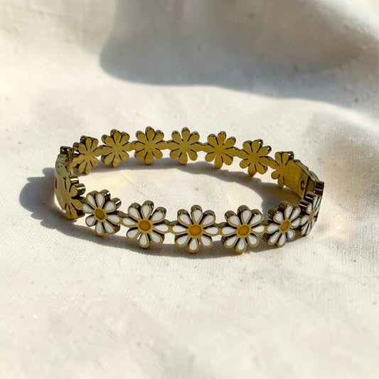 Daisy Enamel Bangle