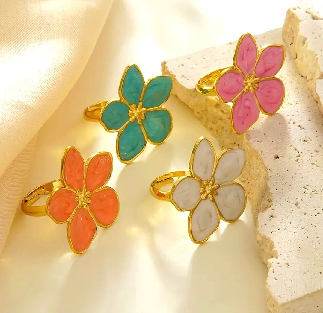 Bloom Enamel Ring