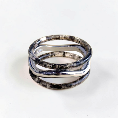 Rippled Bangle Set
