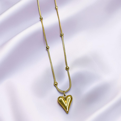 Beaded Heart Necklace