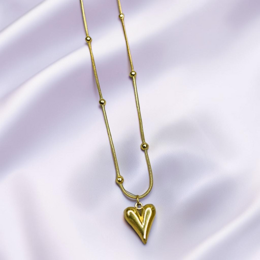 Beaded Heart Necklace