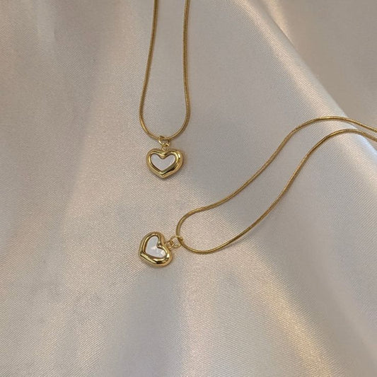 Puffed Heart Necklace
