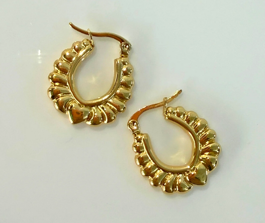 Scalloped Hoops