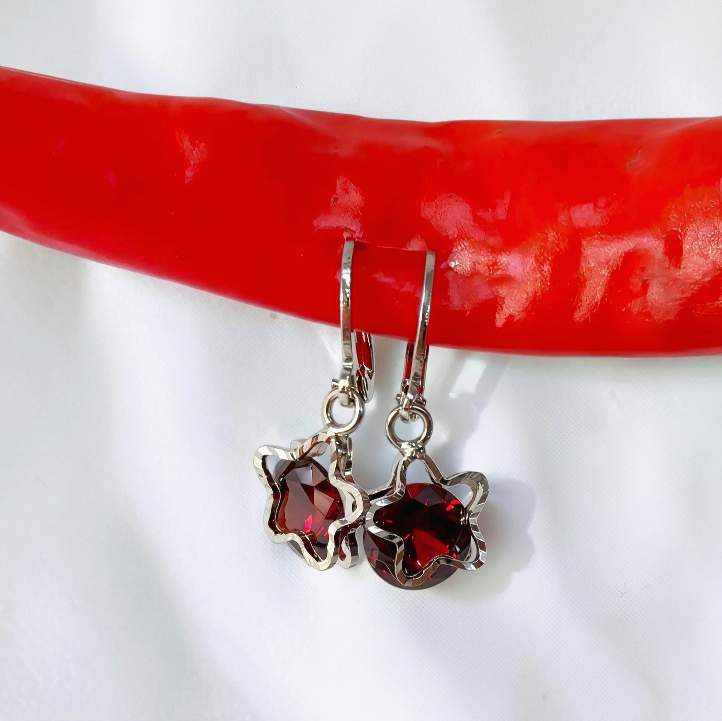 Cherry Bomb Star Drop Earrings