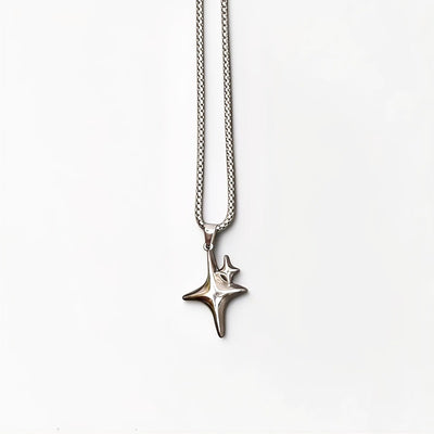 Double Star Pendant Necklace