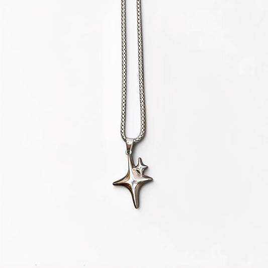 Double Star Pendant Necklace