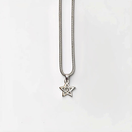Spiral Star Pendant Necklace