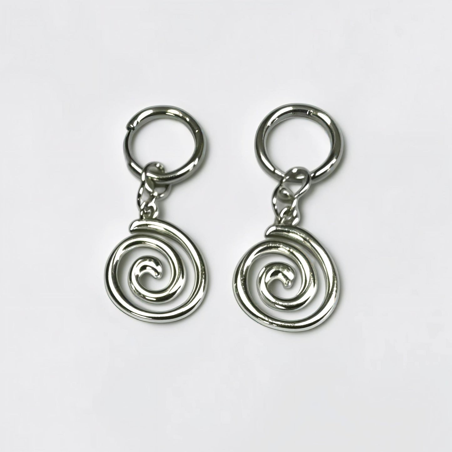 Spiral Huggie Hoops