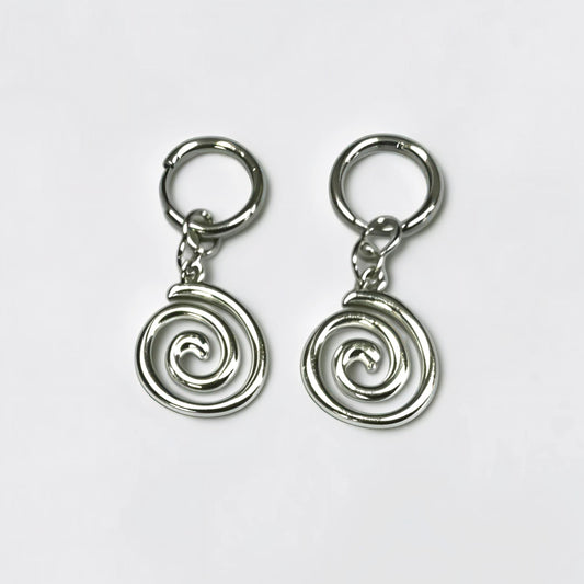Spiral Huggie Hoops