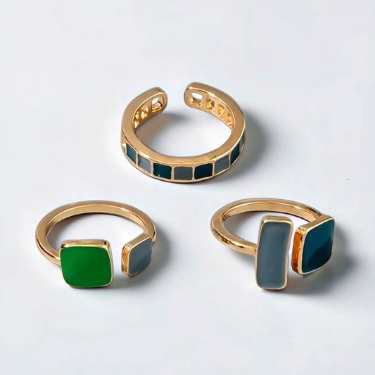 Enamel Ring Set