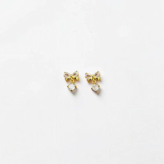 Bow Drop Studs