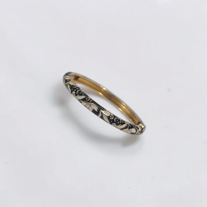 Vine Enamel Bangle