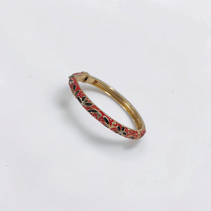 Vine Enamel Bangle