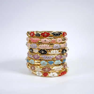 Bloom Enamel Bangle