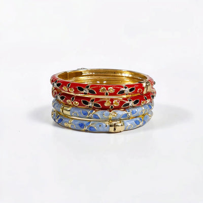 Wildflower Enamel Bangle
