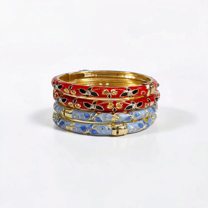 Wildflower Enamel Bangle