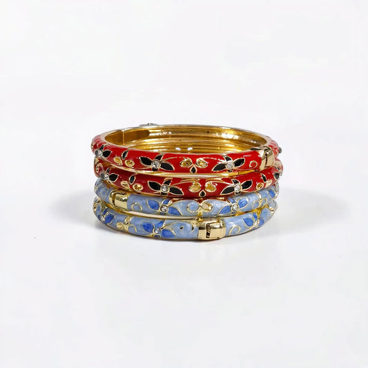 Wildflower Enamel Bangle