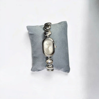 Silver Pebble Link Watch