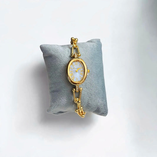 Gold Roman Chain Watch